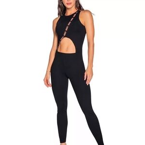 Babalú Black Cutout Jumpsuit Bodycon OS